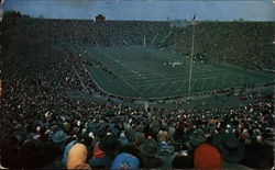 Kick-off, University of Michigan Stadium Postcard