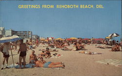 Having Fun on the Beach Rehoboth Beach, DE Postcard Postcard