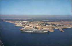 U.S.S. Lexington at Pensacola Naval Air Station Florida Postcard Postcard