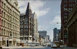 Main and State Streets Rochester, NY Postcard Postcard