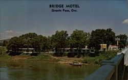 Bridge Motel Grants Pass, OR Postcard Postcard