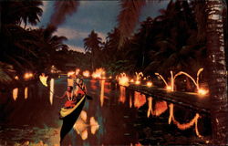 Twilight at Coco Palms Postcard