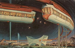 The AMF Monorail New York, NY 1964 NY Worlds Fair Postcard Postcard