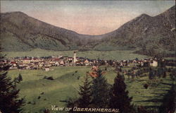 View of Oberammergau Postcard