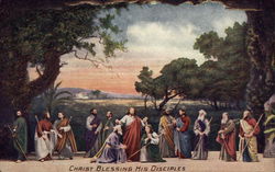 Christ Blessing His Disciples Religious Postcard Postcard