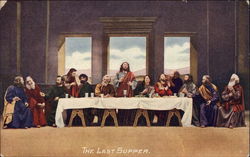 The Last Supper Religious Postcard Postcard