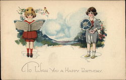 To Wish You a Happy Birthday Postcard