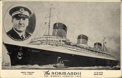 The Normandie Steamers Postcard Postcard