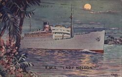 RMS "Lady Nelson" Steamers Postcard Postcard