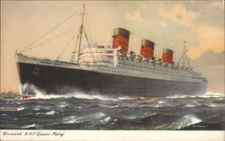 Cunard RMS 'Queen Mary' Postcard