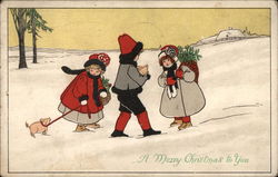 A Merry Christmas to You Children Postcard Postcard