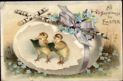 All Happiness for Easter Postcard