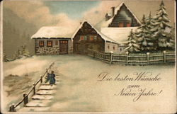 Die Besten Wunsche zum Neuen Jahre - New Year Postcard