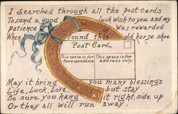 Lucky Horseshoe Postcard