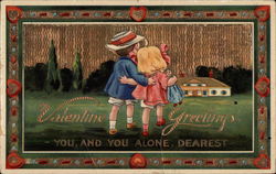 Valentine Greetings; you, and you alone dearest Postcard