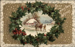 Best Christmas Wishes Postcard Postcard