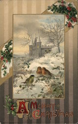 A Merry Christmas Postcard Postcard