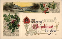 A Merry Christmas to you Postcard