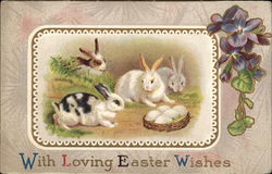 With Loving Easter Wishes Postcard