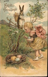 Easter Greetings Postcard