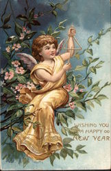 Wishing you a Happy New Year Postcard