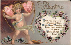 To My Valentine Cupid Postcard Postcard