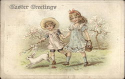 Easter Greetings Postcard