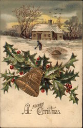 A Merry Christmas Postcard Postcard