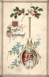 A Joyful Christmas - Santa Claus Postcard