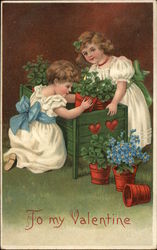 To My Valentine Children Postcard Postcard