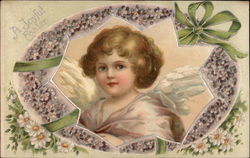 A Joyful Easter With Angels Postcard Postcard