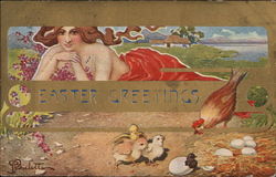 Easter Greetings Postcard