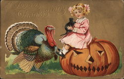 A Joyous Thanksgiving Postcard