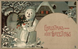 Christmas Greetings Postcard