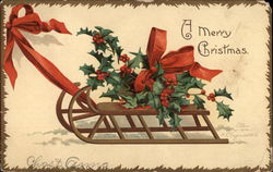 A Merry Christmas Postcard Postcard