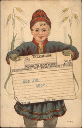 God Jul 1907 Postcard