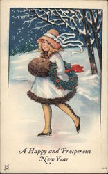 A Happy and Prosperous New Year Children Postcard Postcard