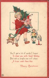 Merry Christmas Children Postcard Postcard