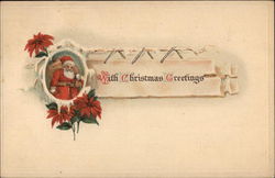 With Christmas Greetings Postcard