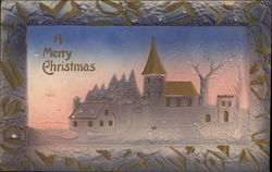 A Merry Christmas Postcard Postcard