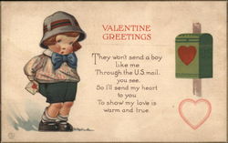 Valentine Greetings Postcard