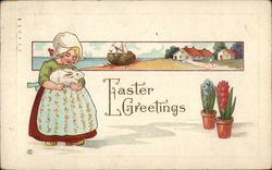 Easter Greetings Postcard