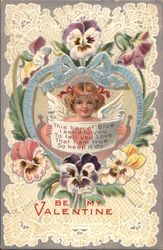 Be My Valentine Cupid Postcard Postcard