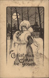 Christmas Joys Be Yours Postcard