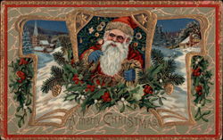 A Merry Christmas Santa Claus Postcard Postcard