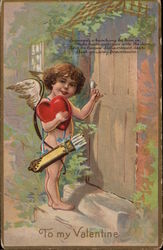 To My Valentine Cupid Postcard Postcard