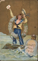 A Happy New Year Postcard