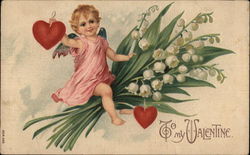 To My Valentine Cupid Postcard Postcard