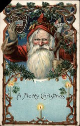 A Merry Christmas Santa Claus Postcard Postcard