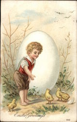 Easter Greetings Postcard